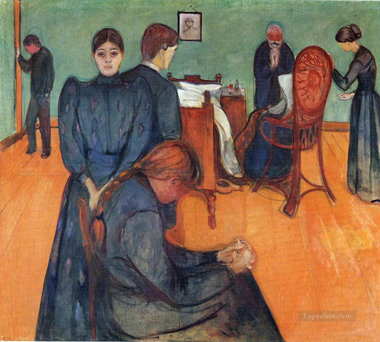 death in the sickroom 1893 Edvard Munch Oil Paintings